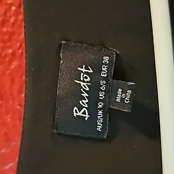 Bardot red leopard wrap dress - Picture 3 of 4